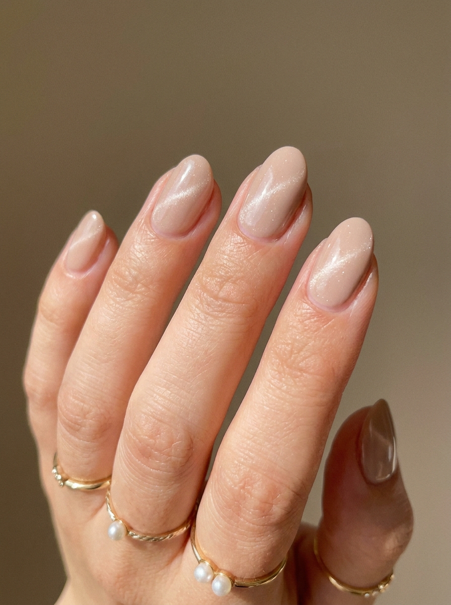 Nude Cat Eye Nägel als Nude Nägel Inspiration 2026
